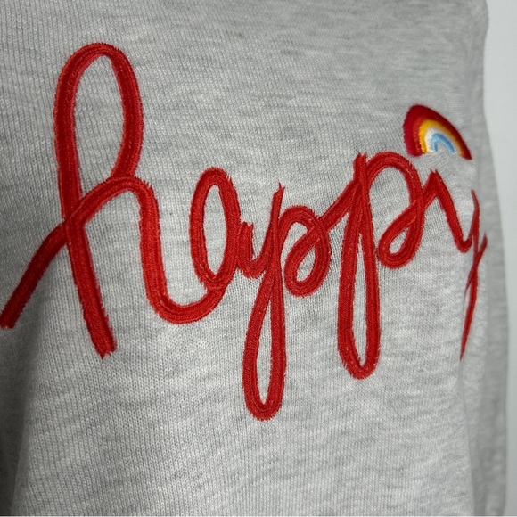 TIME AND TRU Grey Rainbow Happy Knit Sweater - Picture 3 of 8